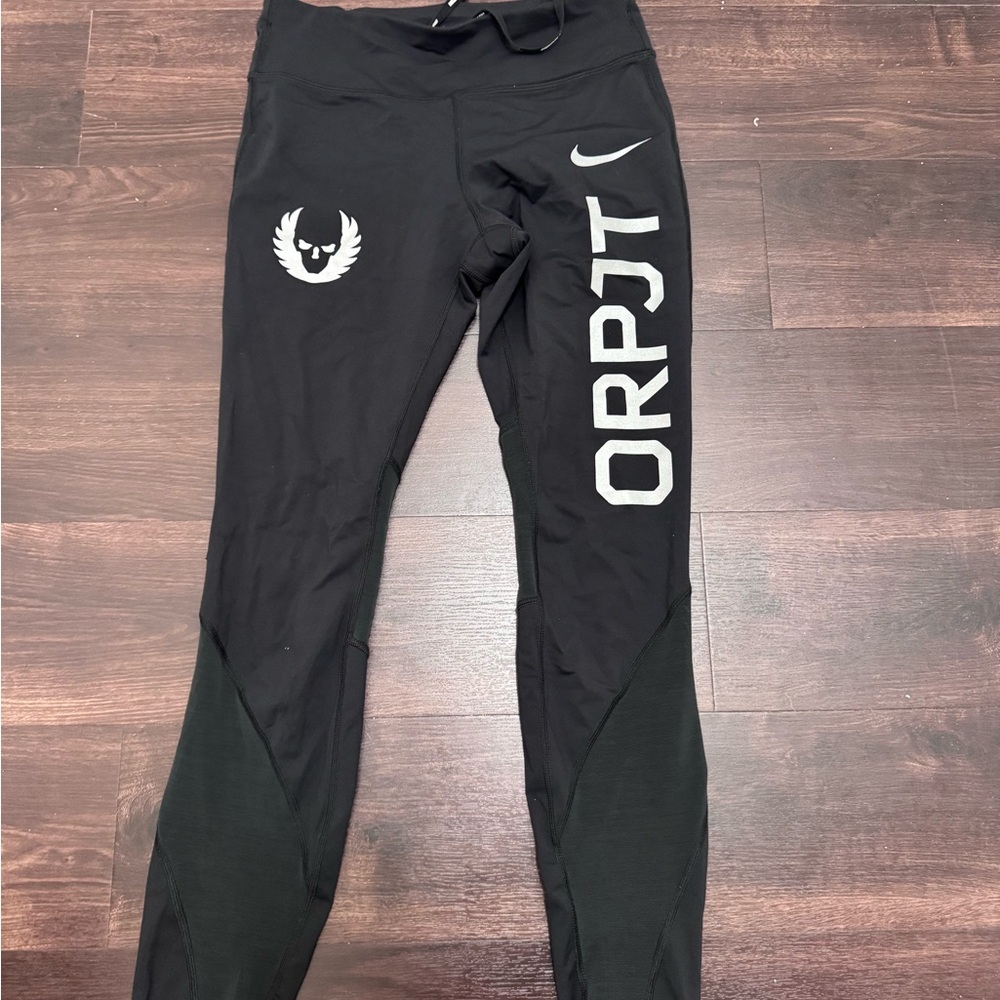 Nike Women’s Oregon Project Power Black and White Running Leggings